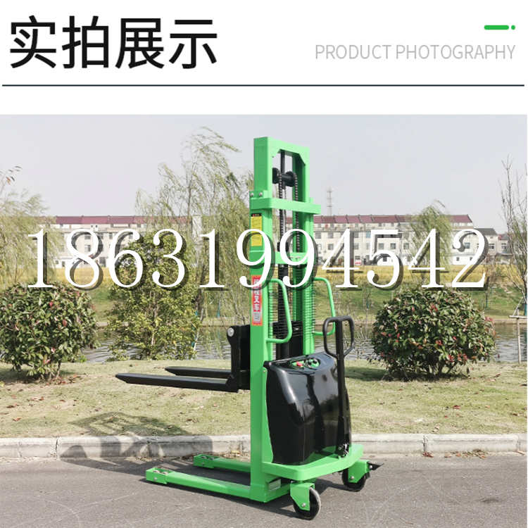 房山区电动叉车堆高车液压铲车电瓶1吨2吨站驾步行式小型全自动叉车